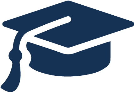 Latest Scholarship Recipients - Graduation Cap Icon Black (450x376)