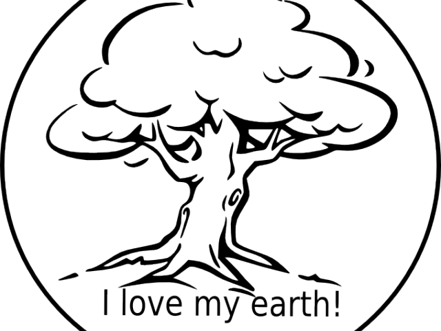Banyan Tree Clipart Vector - Black And White Clipart Tree (640x480)