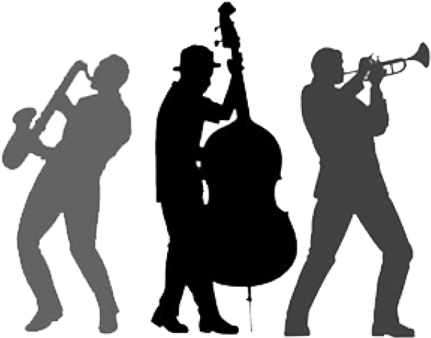 Festival Clipart High School Band - Jazz Band Silhouette Png (640x480)