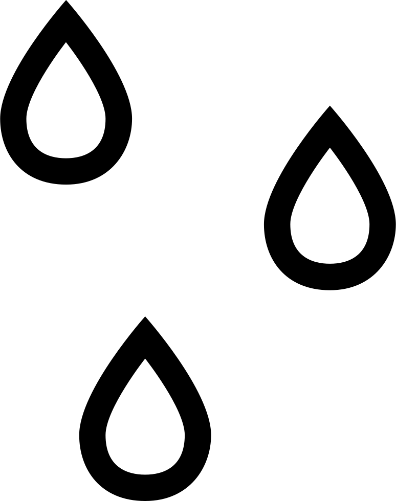 Picture Black And White Download Raindrop Svg One - Rain Drops Icon Png (774x980)
