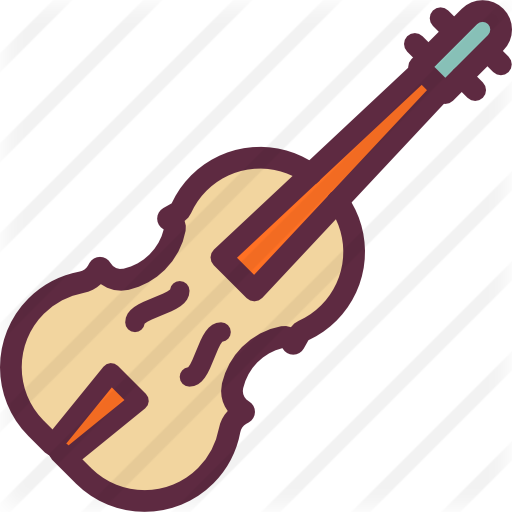 Violin Free Icon - Contains Sax And Violins (512x512)