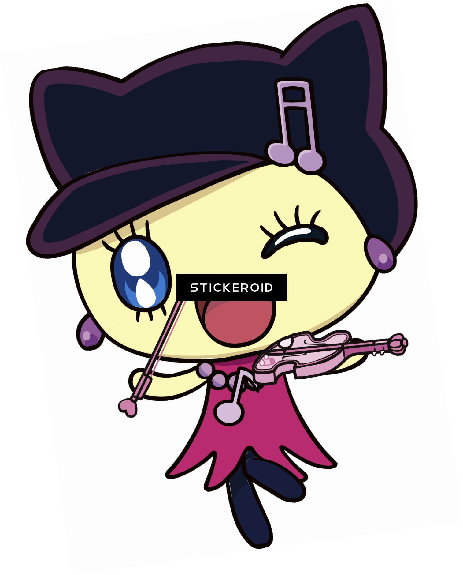Melodytchi Playing The Violin - Tamagotchi Meloditchi (1514x1878)