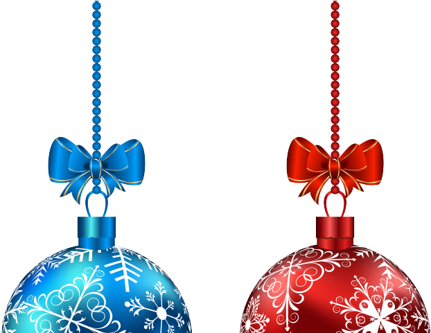 Christmas Ball Clipart Vintage Christmas Ornament - Hanging Christmas Balls Png (640x480)
