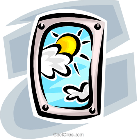 Looking At The Sun And The Clouds Royalty Free Vector - Illustration (471x480)