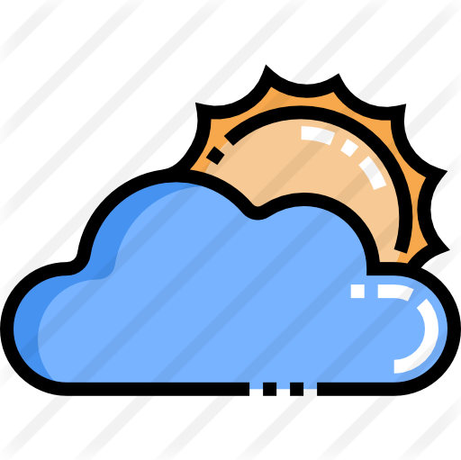 Sun Cloud Free Icon - Sun Cloud Free Icon (512x511)