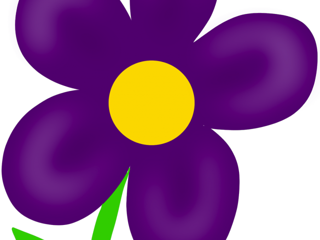 Purple Flower Clipart Memorial Flower - Purple Flower Clipart Memorial Flower (640x480)