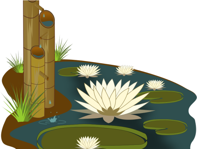 Lily Pad Clipart Fish Pond - Clip Art (640x480)
