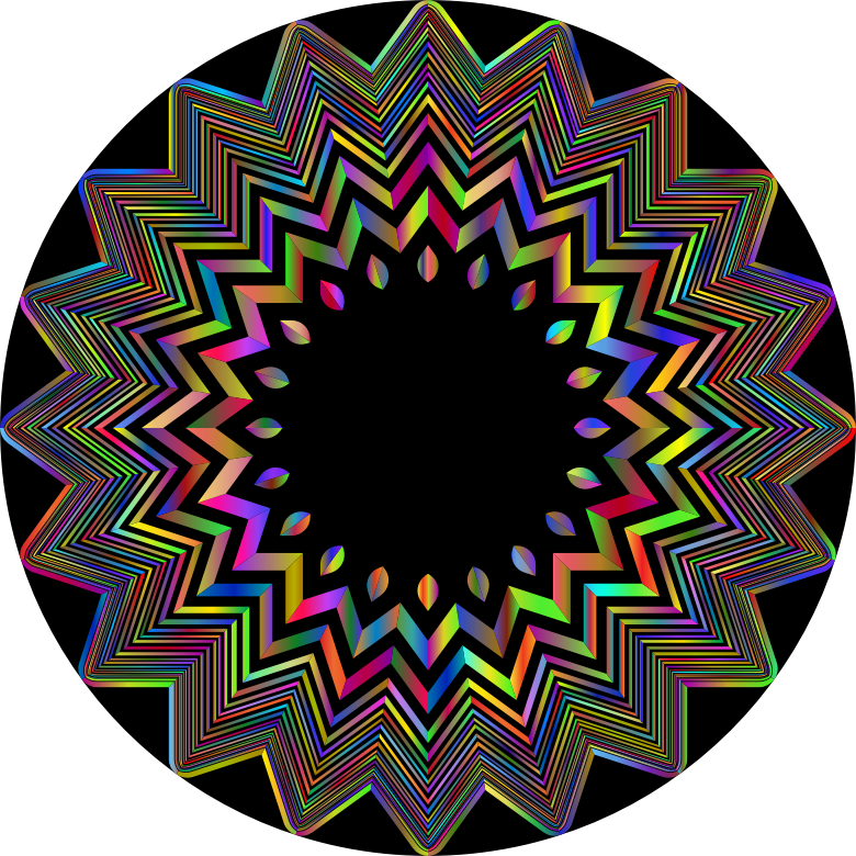 Symmetry Kaleidoscope Circle M Rv & Camping Resort - 3d Stare Art (780x780)