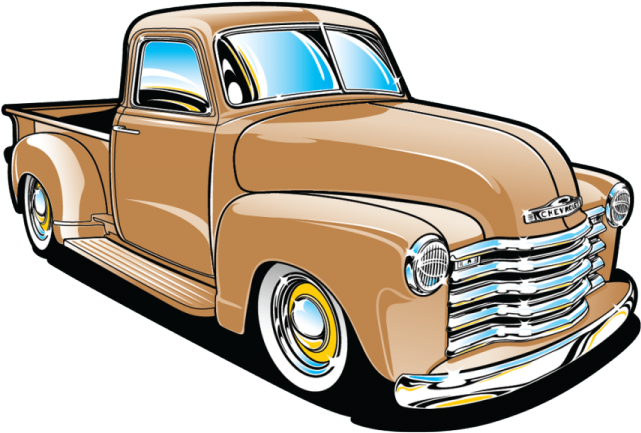 Chevrolet Clipart Cartoon - Chevrolet Pick Up Png (640x480)