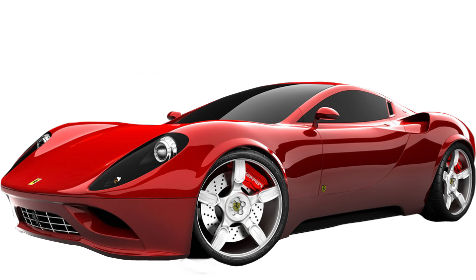 Ferrari Png Clipart - Red Colour Sports Car (1024x768)