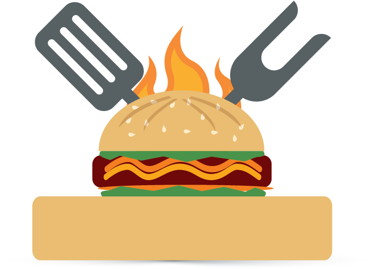 Burger Clipart Logo Design Png - French Fries (756x599)