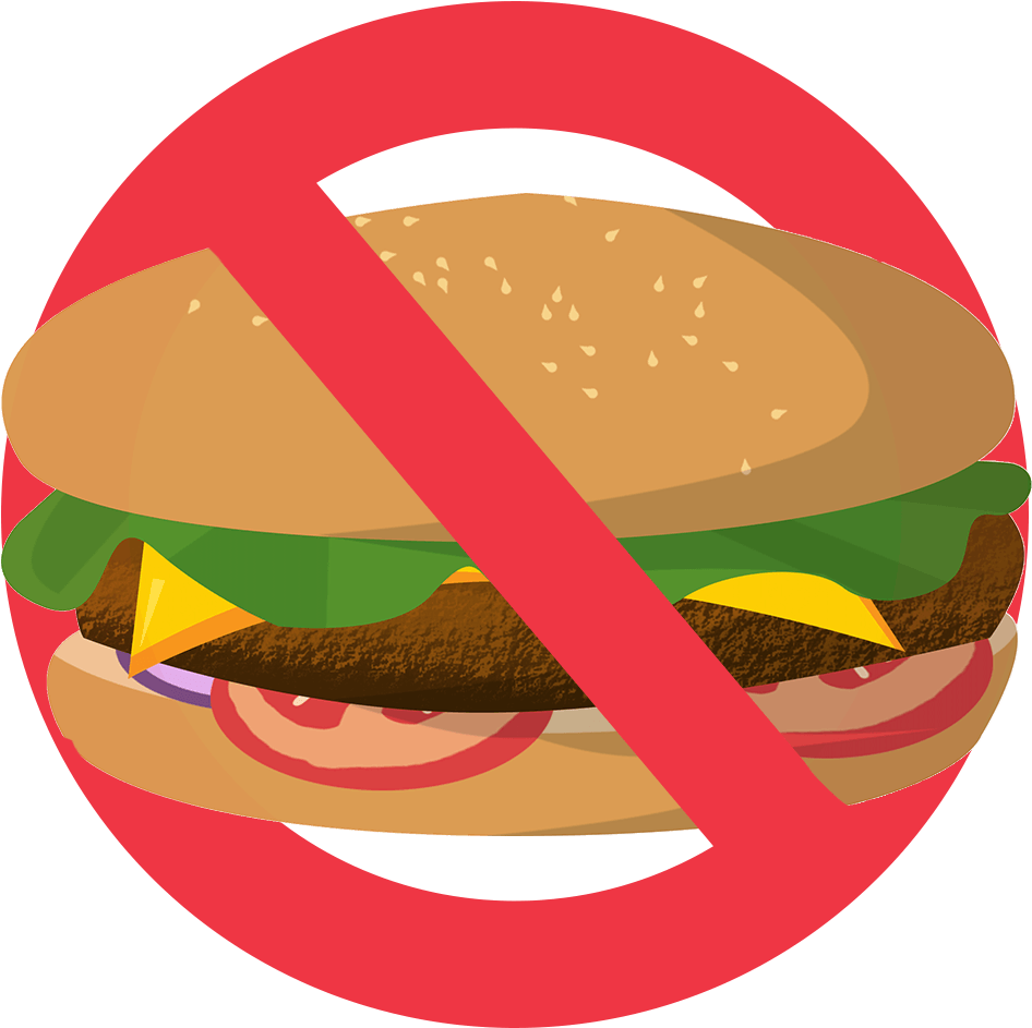 Hamburger Clipart Burger Layer - Fast Food (1000x1000)