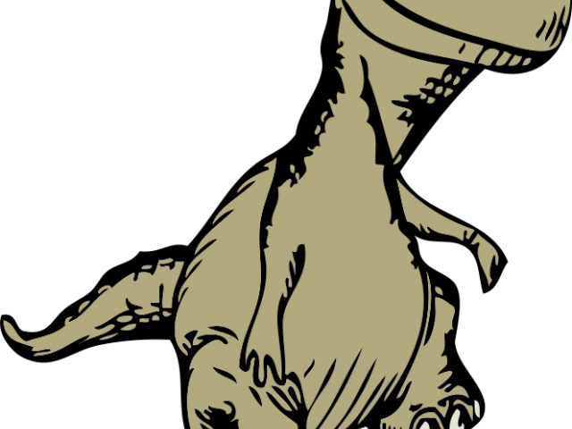 Sleleton Clipart Trex - Dinosaur (640x480)
