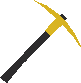 Unturned Skin Yellow Pickaxe - Blue Pickaxe (400x400)