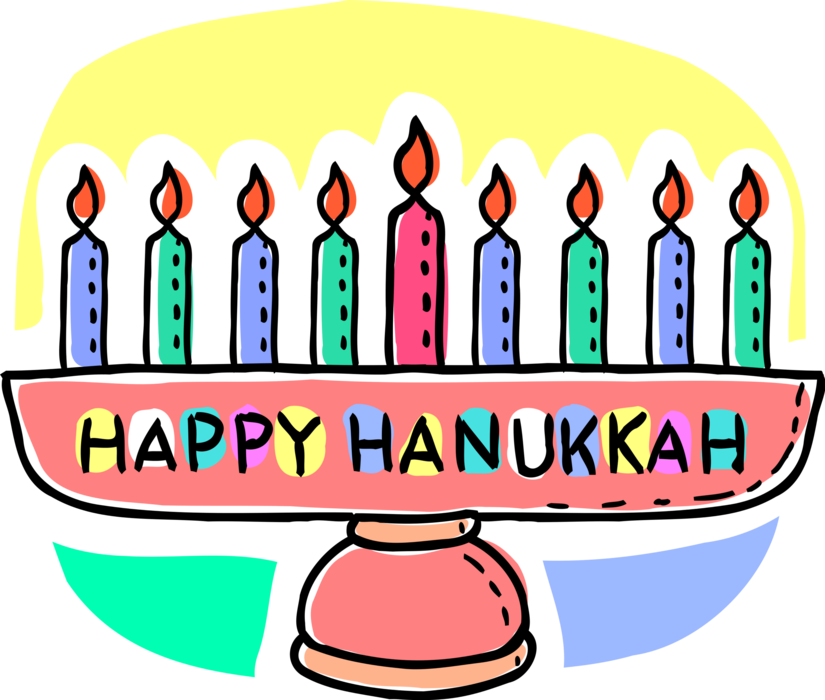 Transparent Hanukkah Clipart Lampstand - Transparent Hanukkah Clipart Lampstand (825x700)