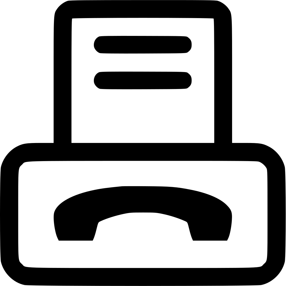 Fax Machine Comments - Symbol Of Fax Machine (981x980)