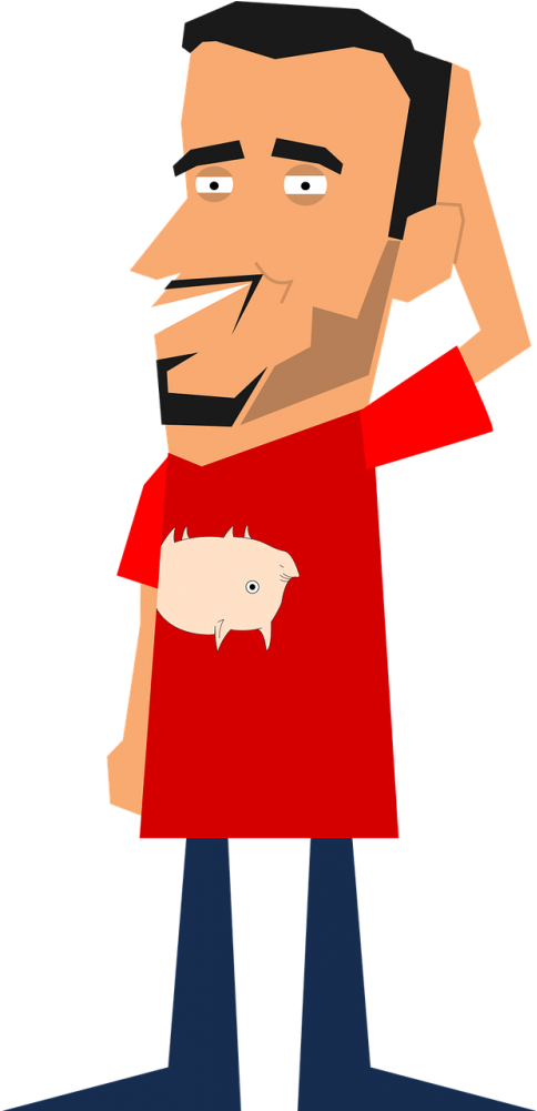 Vector Graphics - เพื่อน ร่วม งาน การ์ตูน (500x1000)