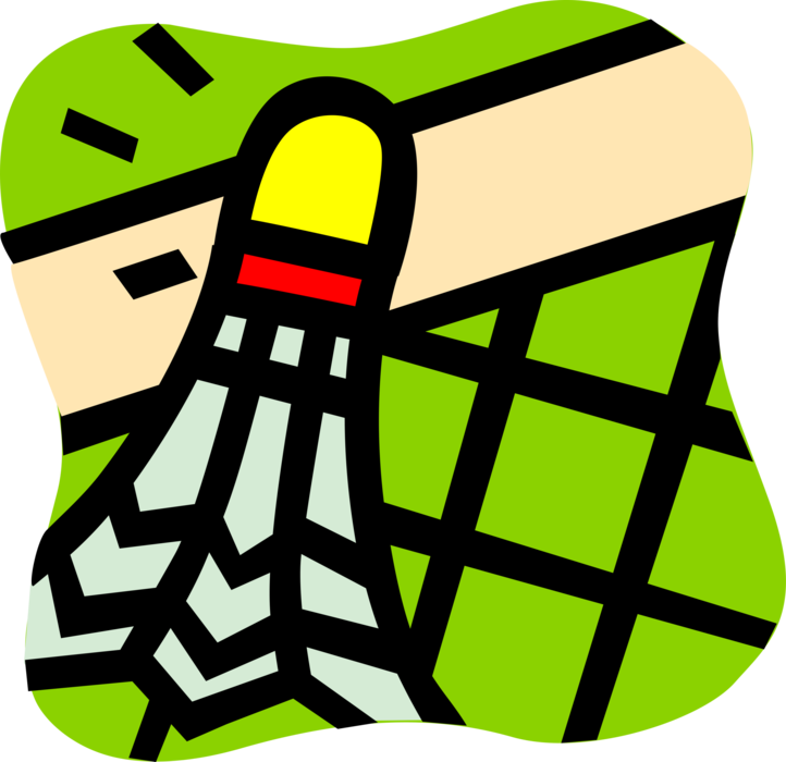Vector Illustration Of Sport Of Badminton Shuttlecock - Vector Illustration Of Sport Of Badminton Shuttlecock (722x700)