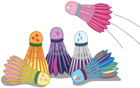 Arsizyr 53 9 My Little Shuttlecock - Badminton Art (490x350)