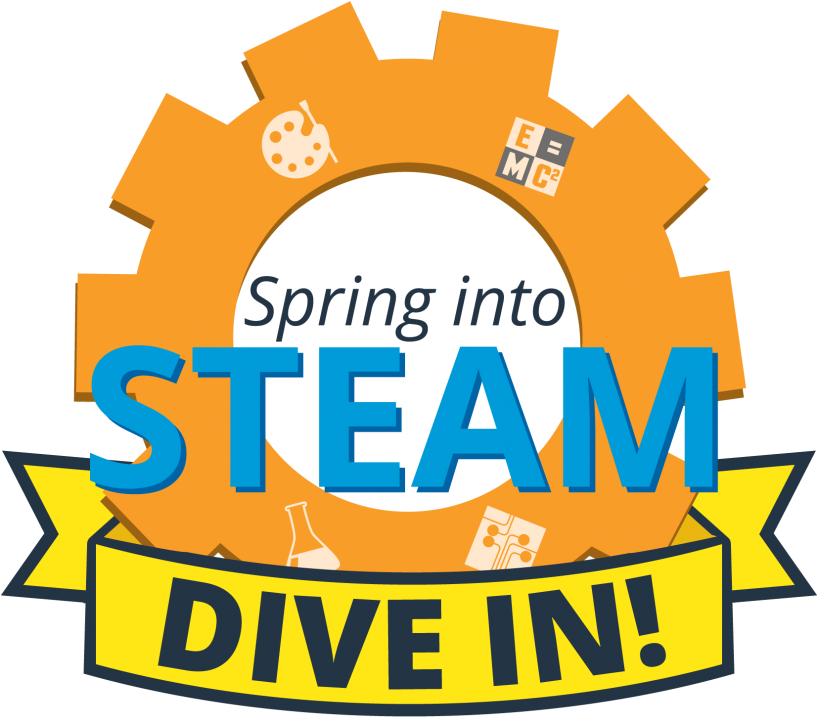 Spring Into Steam Dive In Logo - Spring Into Steam Dive In Logo (816x725)