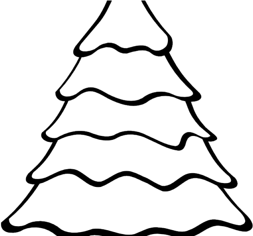 Fir Tree Clipart Evergreen - Draw For Christmas Tree (640x480)