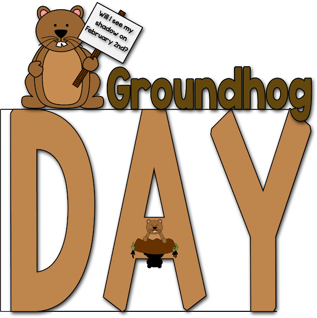 Groundhog Day Clip Art - Teddy Bear (618x620)