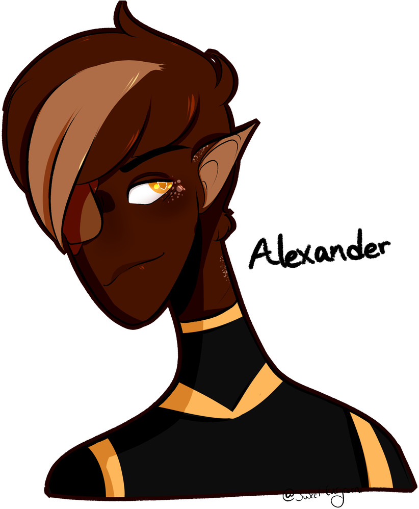Alexander The Alien By Sweet-evergreen - Cartoon (1024x1011)