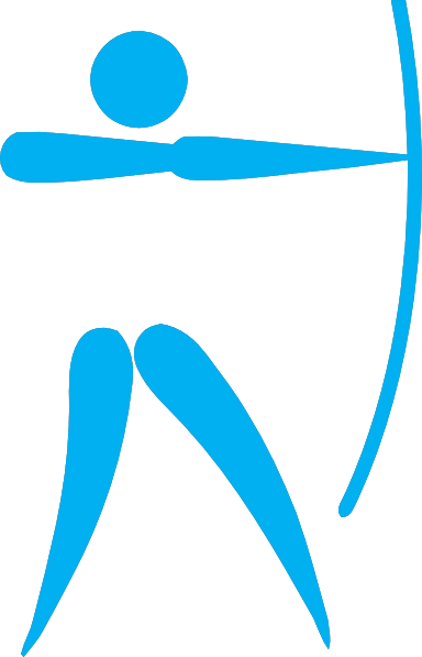 Archery Blue Svg Clip Arts 384 X 597 Px - Archery Blue Svg Clip Arts 384 X 597 Px (384x597)