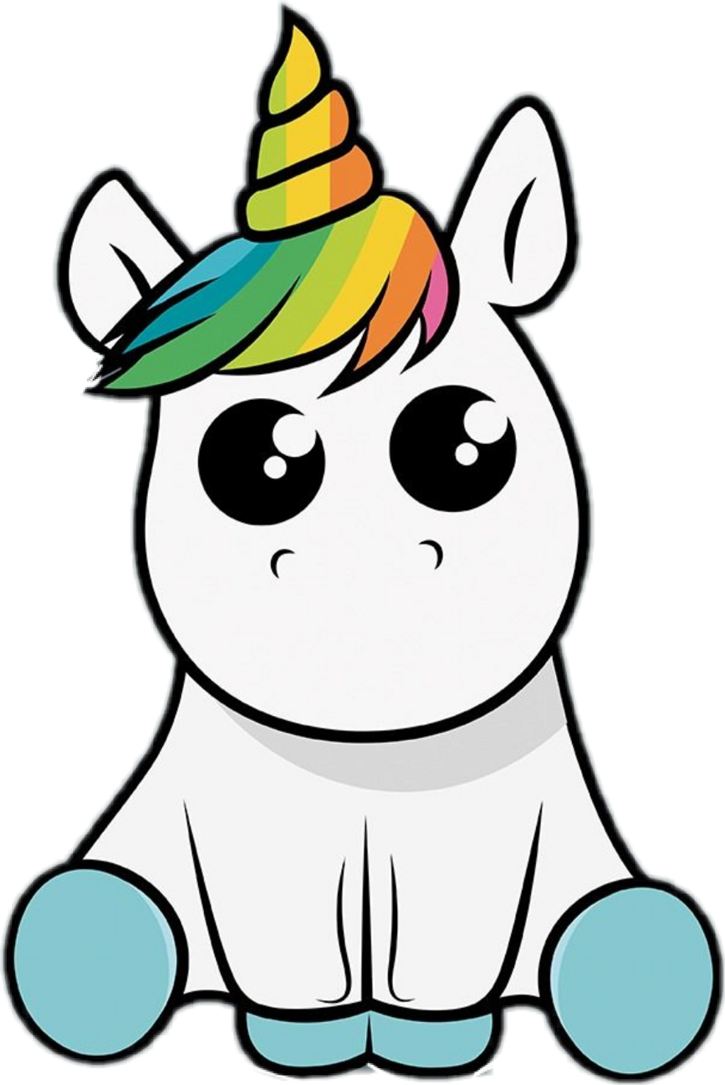 Unicorn Sticker - Baby Unicorn (1024x1532)