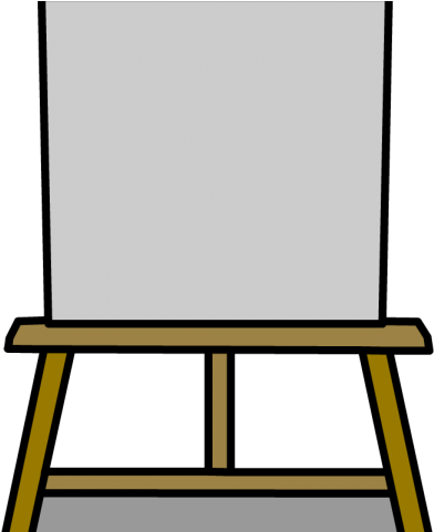 Poster Clipart Easel - Dibujo De Un Lienzo (640x480)