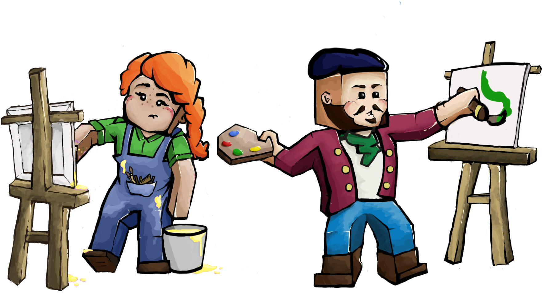 Easel Clipart Canvas - Easel Clipart Canvas (1761x956)