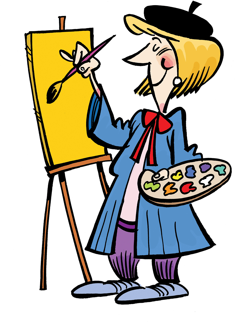 Creative Clipart Artist Easel - Creative Clipart Artist Easel (1024x1408)