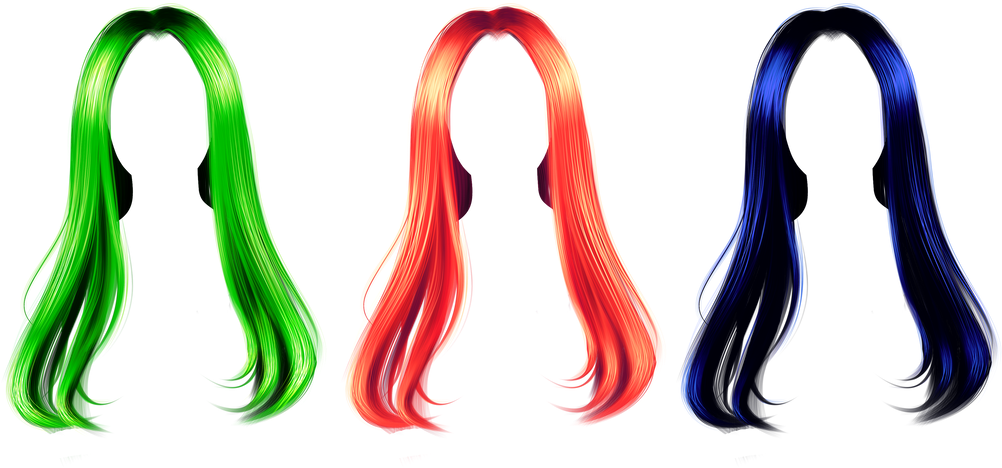 Hair Png By Theguillotine3 - Long Hair (1024x482)