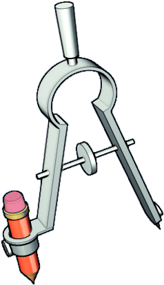 Compass Royalty Free Vector Clip Art Illustration - Math Compass Clipart Png (279x431)