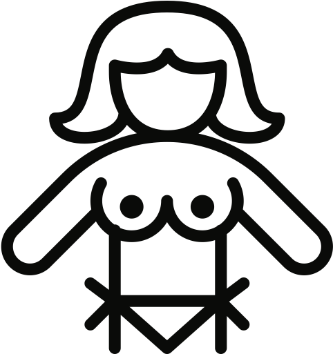 Topless Icon, Topless Character - Topless Icon (512x512)