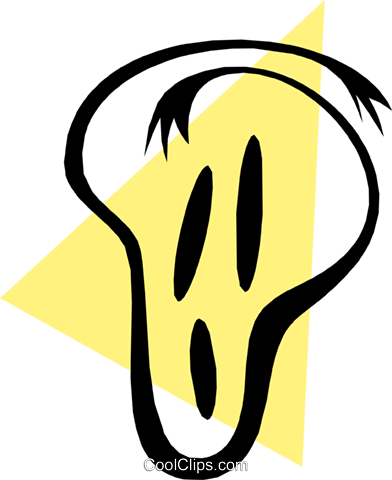 Modern Art Face Royalty Free Vector Clip Art Illustration - Modern Art Face Royalty Free Vector Clip Art Illustration (392x480)