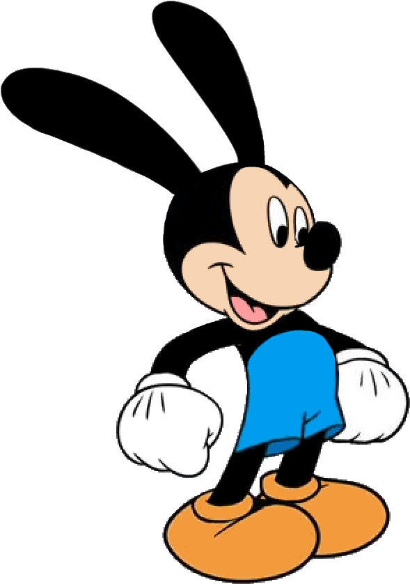 Bunnies Clipart Modern - Modern Oswald The Lucky Rabbit (629x871)