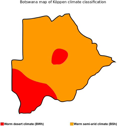 Summer Rainfall Is Rather Unpredictable And Hardly - Botswana Climate (544x544)