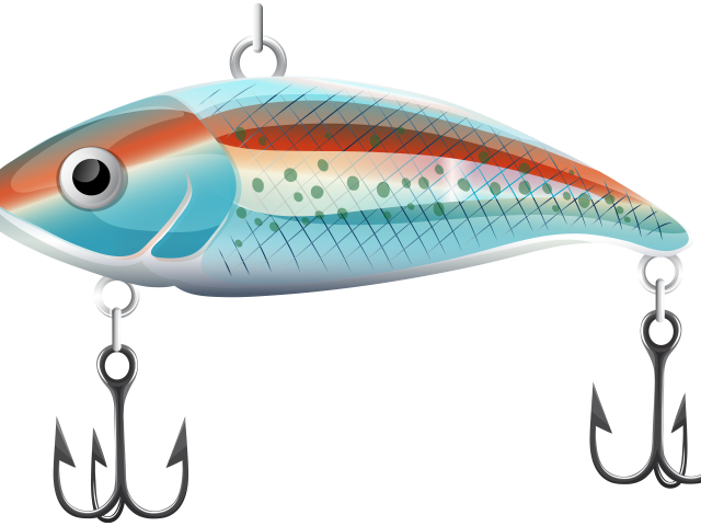 Spoon Clipart Fishing - Fishing Bait Clipart (640x480)