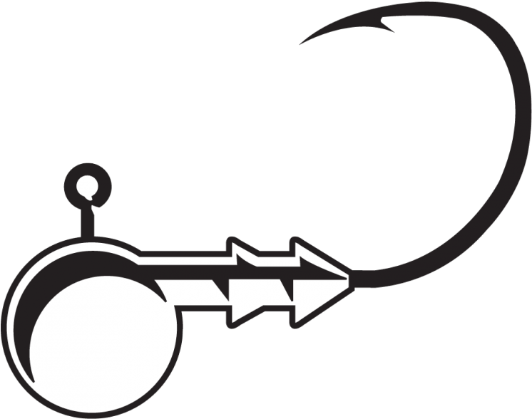 Gamakatsu Hooks Heads Round Ⓒ - Line Art (800x800)