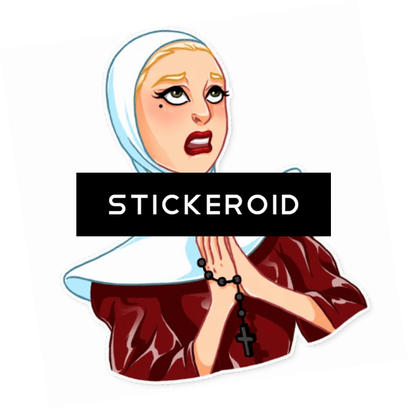 Godbless Gb Gaga Nun Sister Votaress Clostres Vestal - Illustration (577x578)