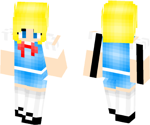 Rem Skin Minecraft , Png Download - Yoshiko Tsushima Minecraft Skin (485x404)