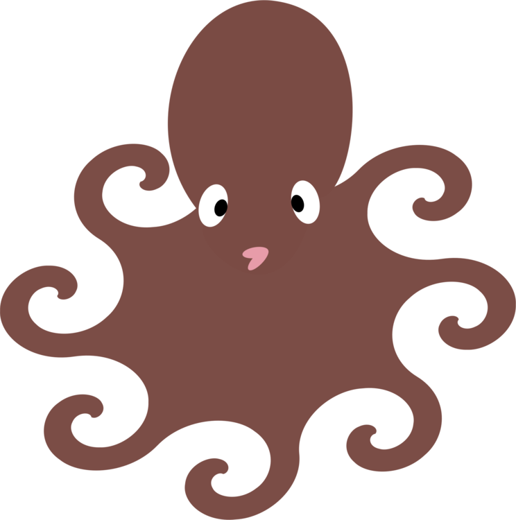 Octopus Cephalopod T-shirt Invertebrate Computer Icons - Clip Art (744x750)