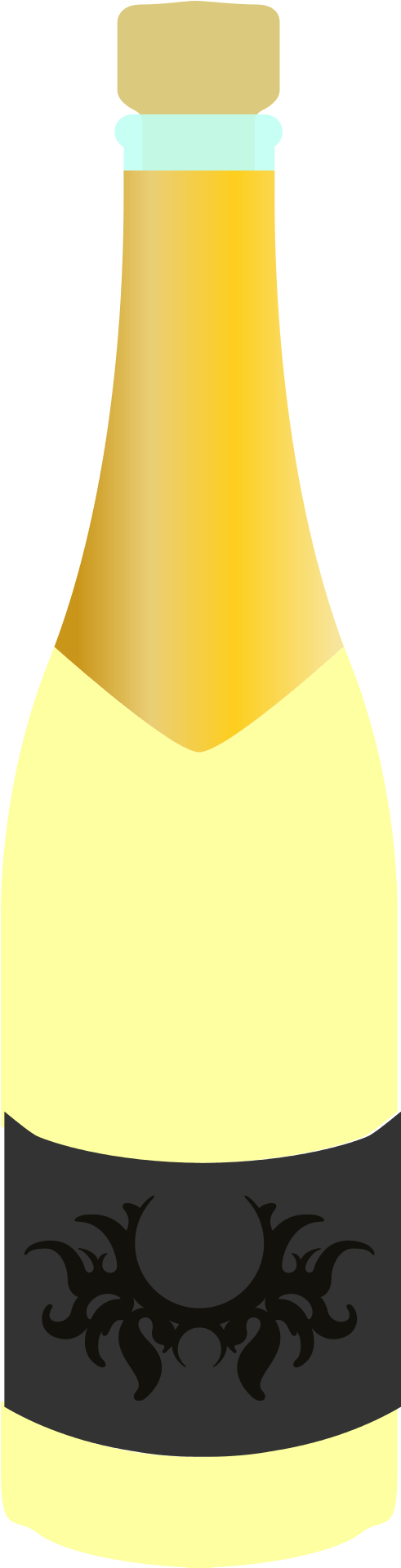 Coloring Pages - Champagne Bottle Printable (960x1920)
