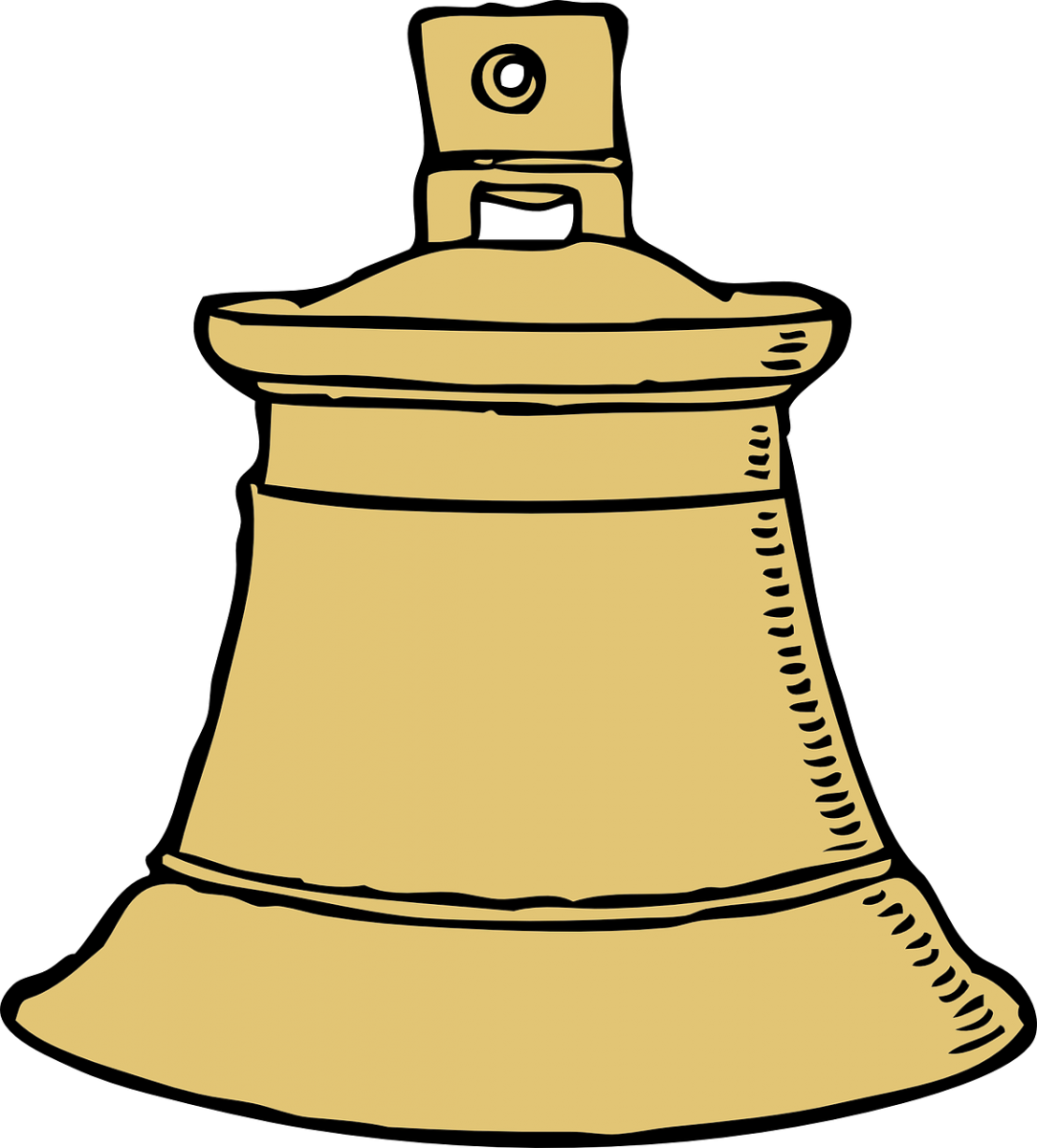 Bell Clipart Kampana - Bell Clip Art (1084x1200)