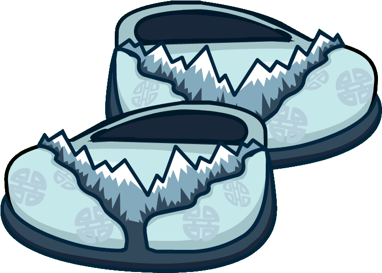 Club Penguin Wiki - Club Penguin Glacial Sandals (891x648)