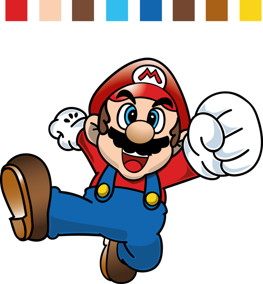 มาริ โอ้ เวก เตอร์ Clipart Mario Bros - Mario Party Advance Mario (900x973)