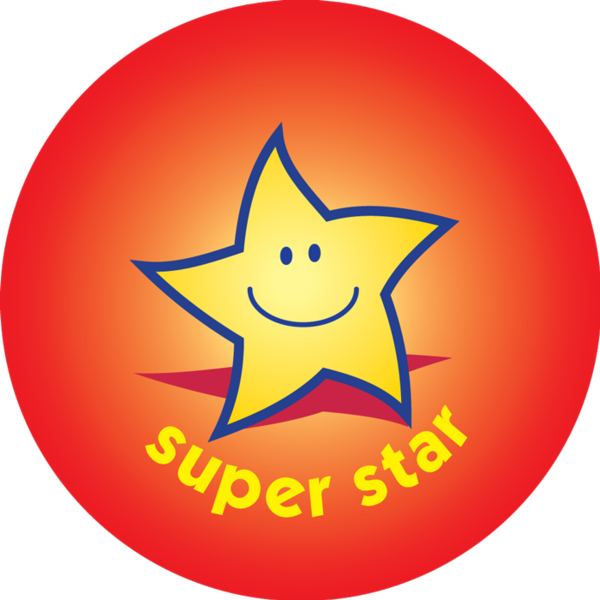 Pack Of 75 38mm Reward Stickers - Star Of The Week Badge (600x600)