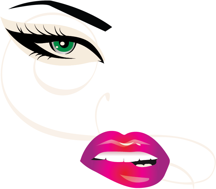 Makeup Logo Maker Saubhaya - Make Up Artist Logo Face (837x686)