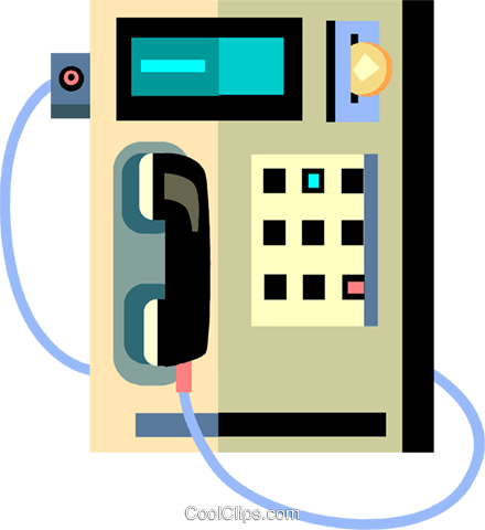 Public Pay Phones Royalty Free Vector Clip Art Illustration - Public Pay Phones Royalty Free Vector Clip Art Illustration (440x480)